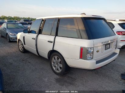 Lot #2992827210 2008 LAND ROVER RANGE ROVER HSE