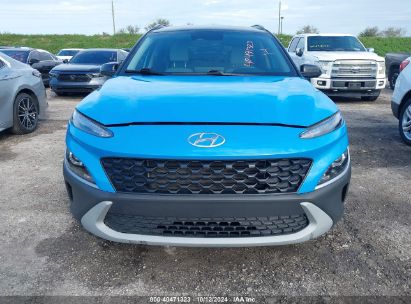 Lot #2992827143 2022 HYUNDAI KONA SEL