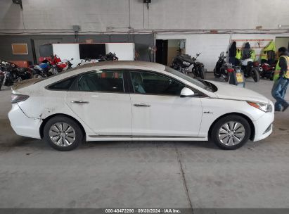 Lot #3056070948 2017 HYUNDAI SONATA HYBRID SE