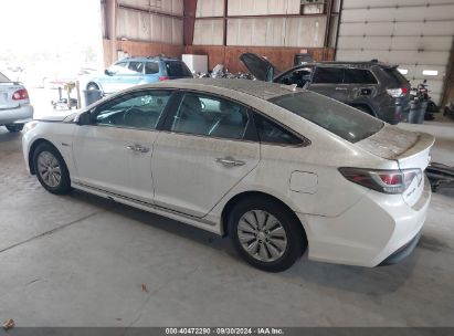 Lot #3056070948 2017 HYUNDAI SONATA HYBRID SE