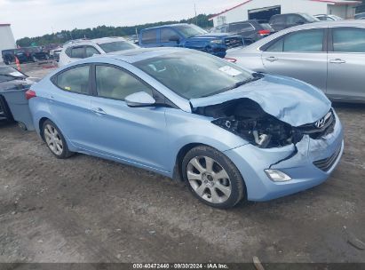 Lot #3035077389 2013 HYUNDAI ELANTRA LIMITED