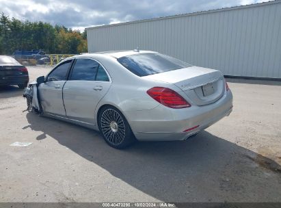 Lot #3034053724 2016 MERCEDES-BENZ S 550 4MATIC