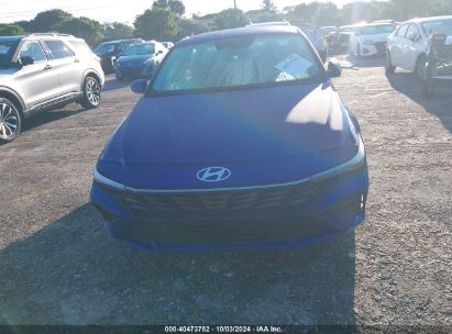 Lot #2996534751 2024 HYUNDAI ELANTRA SEL