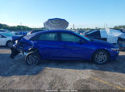 Lot #2996534751 2024 HYUNDAI ELANTRA SEL