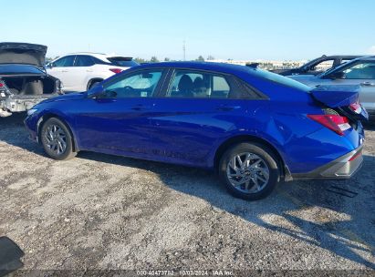 Lot #2996534751 2024 HYUNDAI ELANTRA SEL