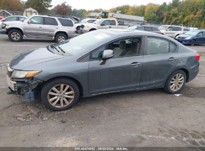 Lot #3045360980 2012 HONDA CIVIC EX