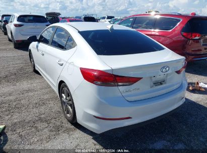 Lot #2997777399 2018 HYUNDAI ELANTRA SEL