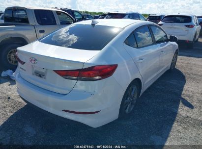 Lot #2997777399 2018 HYUNDAI ELANTRA SEL