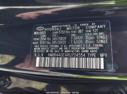 Lot #2996534630 2024 HYUNDAI PALISADE SEL