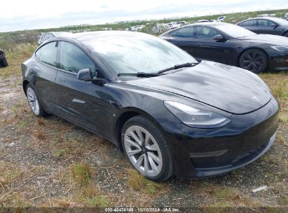 Lot #2995286020 2021 TESLA MODEL 3 STANDARD RANGE PLUS REAR-WHEEL DRIVE