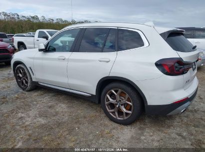 Lot #2995286013 2022 BMW X3 SDRIVE30I