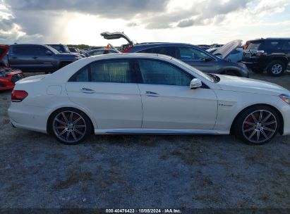 Lot #2995285955 2014 MERCEDES-BENZ E 63 AMG S 4MATIC