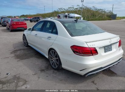 Lot #2995285955 2014 MERCEDES-BENZ E 63 AMG S 4MATIC