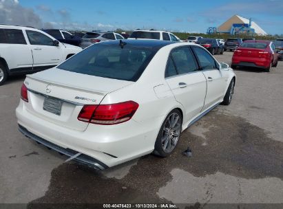 Lot #2995285955 2014 MERCEDES-BENZ E 63 AMG S 4MATIC