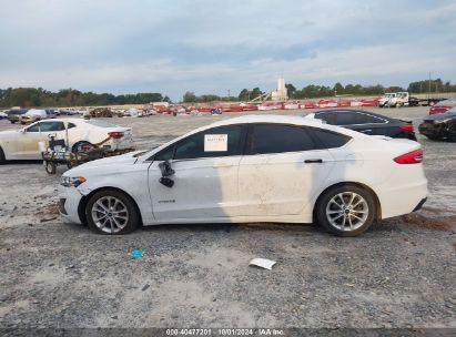 Lot #3037527852 2019 FORD FUSION HYBRID SE