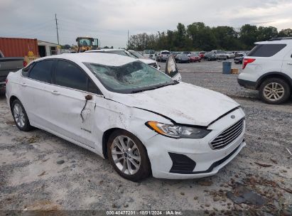 Lot #3037527852 2019 FORD FUSION HYBRID SE