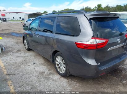 Lot #2996534551 2015 TOYOTA SIENNA LIMITED PREMIUM 7 PASSENGER