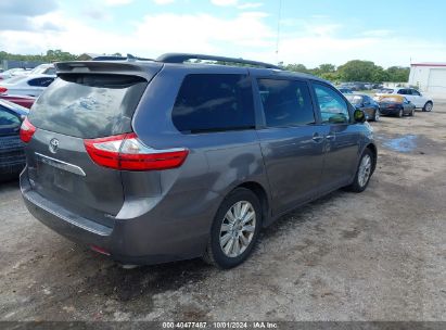 Lot #2996534551 2015 TOYOTA SIENNA LIMITED PREMIUM 7 PASSENGER