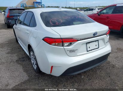 Lot #2992826821 2024 TOYOTA COROLLA HYBRID LE