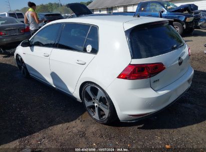 Lot #3056070944 2015 VOLKSWAGEN GOLF GTI 2.0T S 4-DOOR