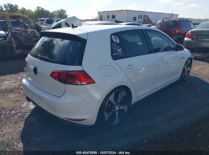 Lot #3056070944 2015 VOLKSWAGEN GOLF GTI 2.0T S 4-DOOR