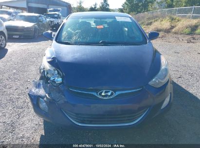 Lot #2997777596 2013 HYUNDAI ELANTRA GLS