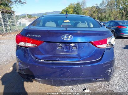 Lot #2997777596 2013 HYUNDAI ELANTRA GLS