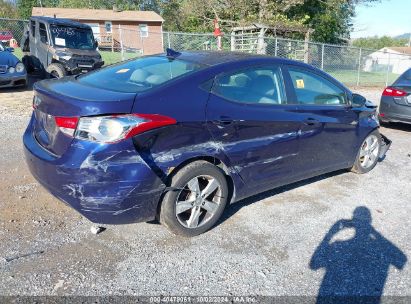 Lot #2997777596 2013 HYUNDAI ELANTRA GLS