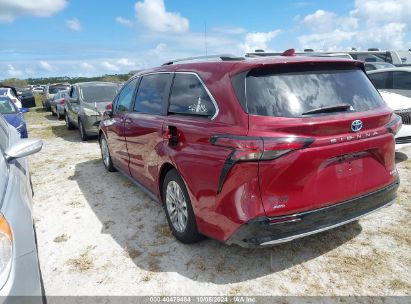 Lot #2992826711 2021 TOYOTA SIENNA PLATINUM