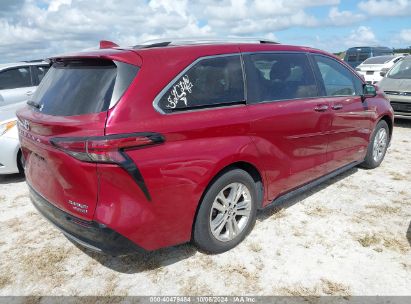 Lot #2992826711 2021 TOYOTA SIENNA PLATINUM