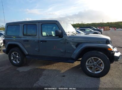 Lot #2992826705 2021 JEEP WRANGLER UNLIMITED SAHARA 4X4