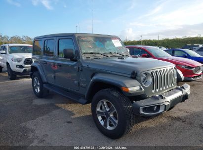 Lot #2992826705 2021 JEEP WRANGLER UNLIMITED SAHARA 4X4