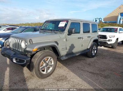 Lot #2992826705 2021 JEEP WRANGLER UNLIMITED SAHARA 4X4