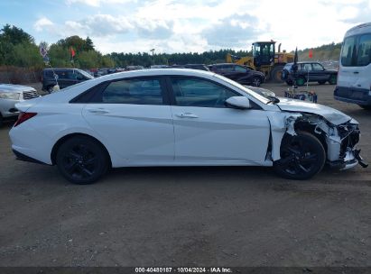 Lot #2992818416 2022 HYUNDAI ELANTRA SEL