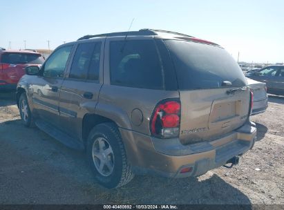 Lot #2986682015 2002 CHEVROLET TRAILBLAZER LT