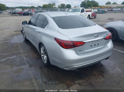 Lot #2986682077 2020 INFINITI Q50 LUXE