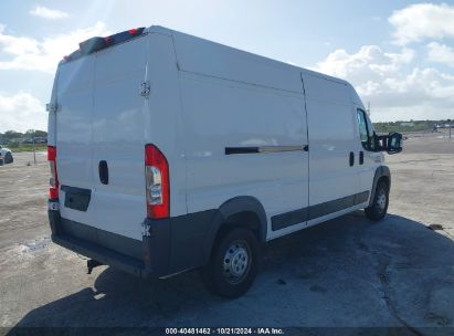 Lot #3056070928 2018 RAM PROMASTER 2500 HIGH ROOF 159 WB