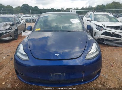 Lot #2992826656 2021 TESLA MODEL Y LONG RANGE DUAL MOTOR ALL-WHEEL DRIVE