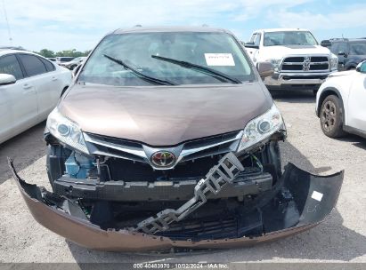 Lot #2976911523 2018 TOYOTA SIENNA XLE 8 PASSENGER