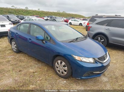 Lot #2992826640 2013 HONDA CIVIC LX