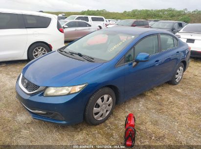 Lot #2992826640 2013 HONDA CIVIC LX