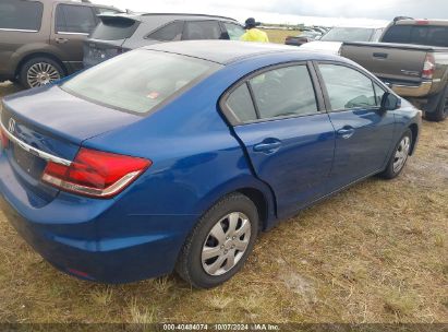 Lot #2992826640 2013 HONDA CIVIC LX