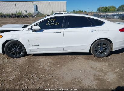 Lot #2997777320 2018 FORD FUSION HYBRID SE