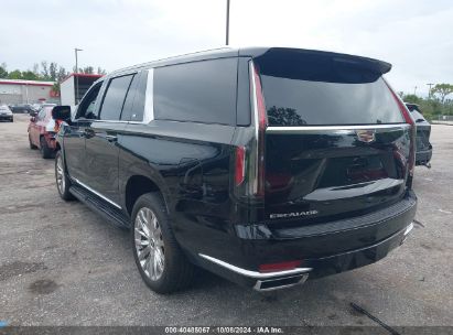 Lot #2992826219 2023 CADILLAC ESCALADE ESV 4WD PREMIUM LUXURY