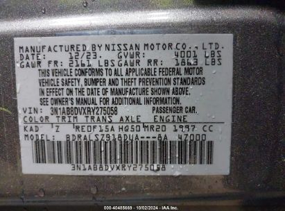 Lot #2997777304 2024 NISSAN SENTRA SR XTRONIC CVT