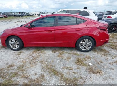 Lot #2992826169 2019 HYUNDAI ELANTRA SEL