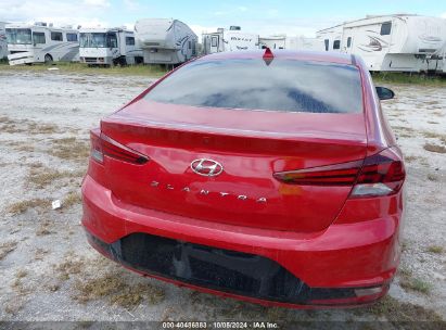 Lot #2992826169 2019 HYUNDAI ELANTRA SEL