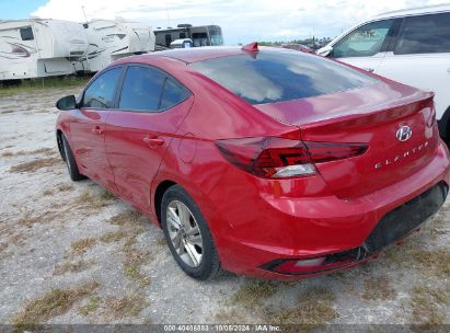 Lot #2992826169 2019 HYUNDAI ELANTRA SEL