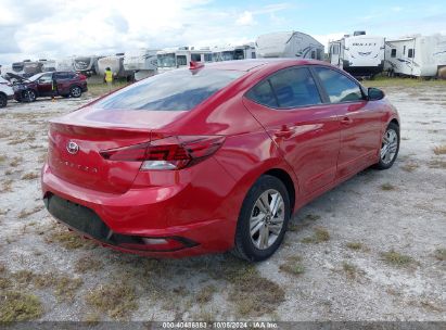 Lot #2992826169 2019 HYUNDAI ELANTRA SEL