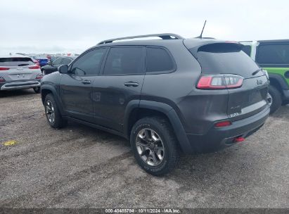 Lot #3052077205 2019 JEEP CHEROKEE TRAILHAWK 4X4